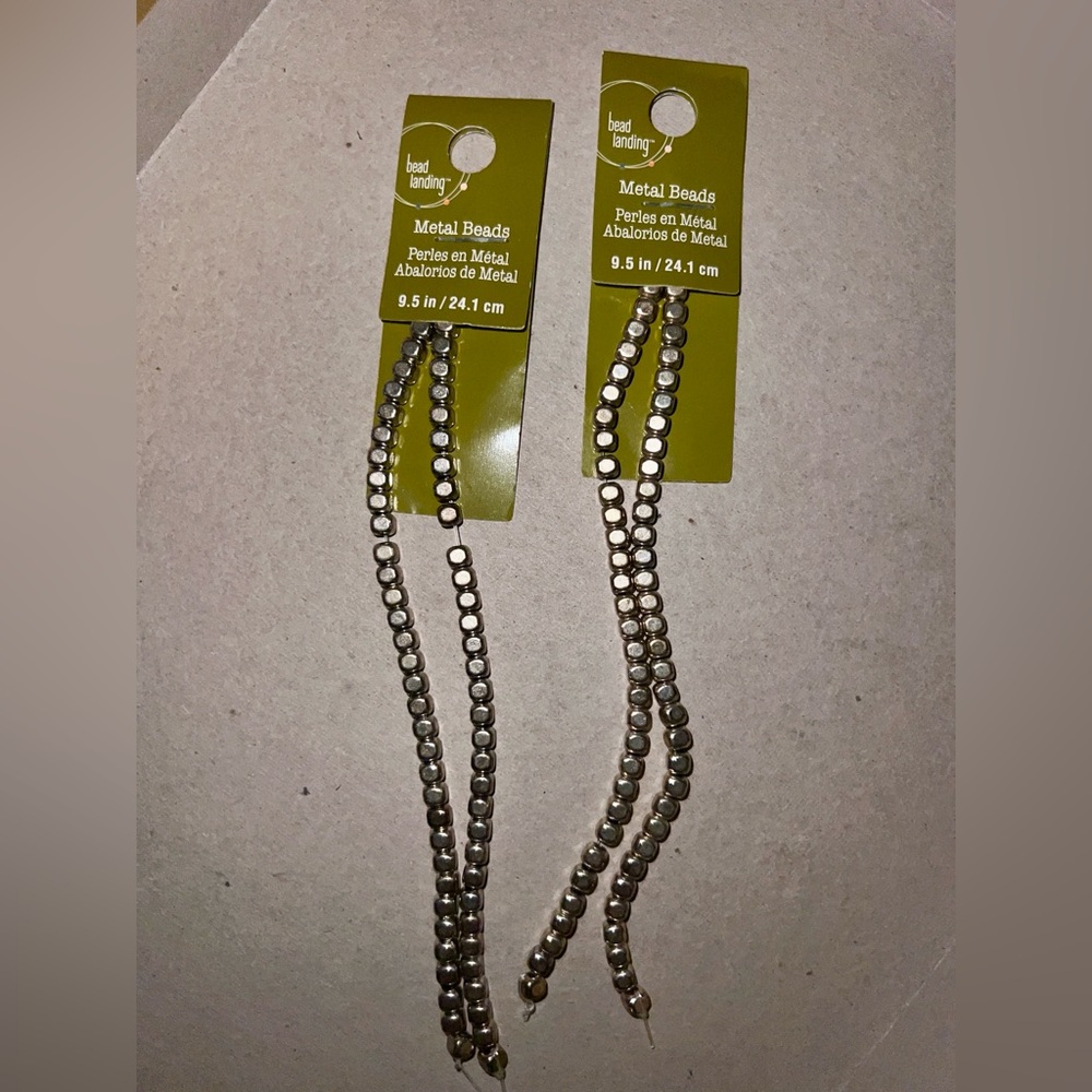 Bead Landing | Silver Plated Small Cube Beads | Jewelry Making